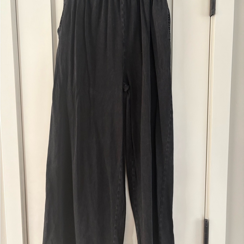 Z Supply EUC Scout Soft Black Wide-Leg Pants
